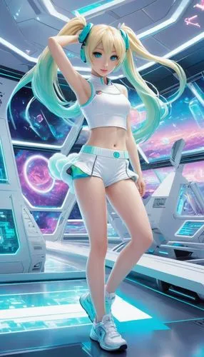 hatsune miku,miku,cpu,hatsune,mikuriya,mmd,Illustration,Realistic Fantasy,Realistic Fantasy 08