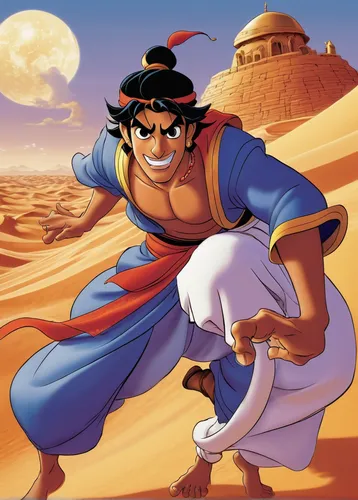 aladdin,aladin,aladha,tassili n'ajjer,pilaf,hercules,rem in arabian nights,anglo-nubian goat,mulan,turpan,ramayana,joseph,rupee,gobi,zagora,pharaoh,ibn tulun,biblical narrative characters,orientalism,ramayan,Illustration,Japanese style,Japanese Style 05