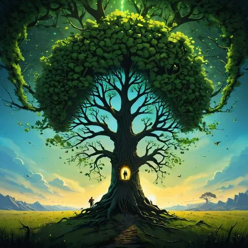 tree of life,celtic tree,yggdrasil,magic tree,flourishing tree,cartoon video game background,oak tree,green tree,tree,old tree,arbre,forest tree,a tree,isolated tree,baobabs,colorful tree of life,baobab,old tree silhouette,goodtree,tree silhouette,Conceptual Art,Sci-Fi,Sci-Fi 12