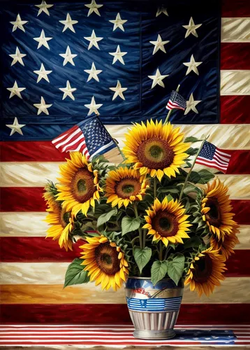 sunflowers in vase,sunflower lace background,sunamerica,patriotically,flowers png,bidens,stars and stripes,u s,flowers in basket,sunflower paper,independance,amerio,united states of america,sunflower 