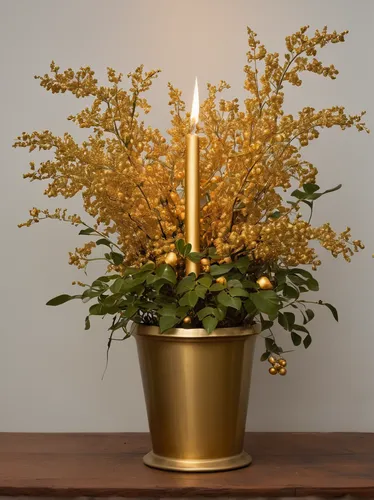 golden candle plant,gold foil laurel,golden candlestick,advent arrangement,advent decoration,euphorbia splendens,christmas gold and red deco,ikebana,candle holder,golden trumpet tree,christmas gold foil,candle holder with handle,christmas arrangement,gold foil christmas,seasonal autumn decoration,golden flowers,gold new years decoration,christmas candle,currant decorative,candlestick for three candles,Photography,Documentary Photography,Documentary Photography 35