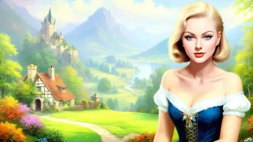 dorthy,cartoon video game background,fairy tale character,cendrillon,fairyland,virieu