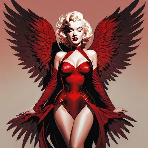 flamebird,valentine pin up,deathbird,fire angel,aguilera,dark angel,Conceptual Art,Fantasy,Fantasy 08