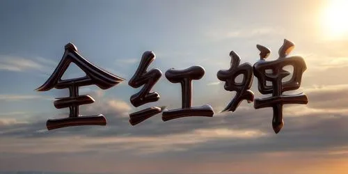 a large metal figure of various numbers flying in the sky,dokdo,rizhao,bakumatsu,mokanji,kanji,hiragana,Realistic,Foods,Chocolate