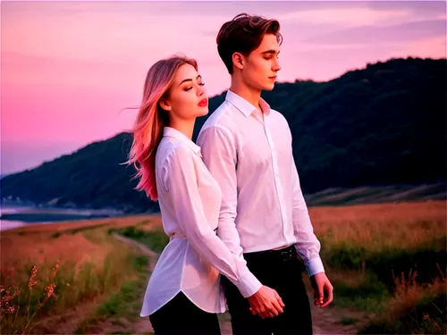 lucaya,hessa,loving couple sunrise,brooklier,young couple,layden,beautiful couple,honeymoon,loison,luar,skira,karasev,twiliight,supercouple,ermione,romantic scene,singular,holton,dusk background,twilight,Conceptual Art,Oil color,Oil Color 24