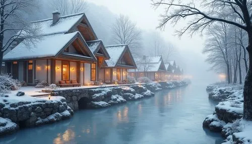 winter house,snowy landscape,winter landscape,snow landscape,winter wonderland,winter village,wintry,winter dream,winter magic,christmas landscape,winters,winter background,winterplace,wintery,winter night,cottage,winter forest,beautiful home,winter morning,winterland,Photography,General,Realistic