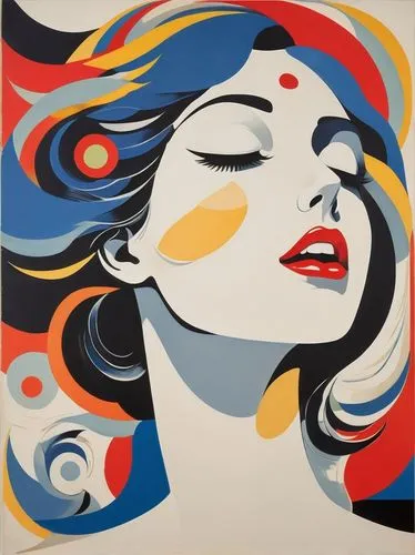 wesselmann,cool pop art,rosenquist,nielly,art deco woman,roy lichtenstein,Art,Artistic Painting,Artistic Painting 43