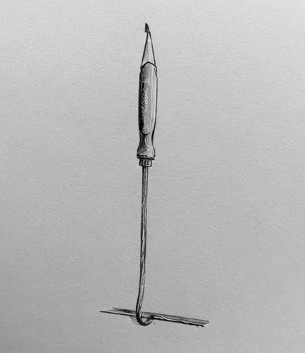 a hand sketched weeder with no background,mechanical pencil,pencil,beautiful pencil,ball-point pen,pencil icon,pencil art,sewing needle,pencil frame,pencil and paper,pen,needle,surgical instrument,sew