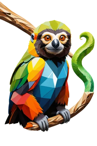 tamarin,lemur,sifaka,eulemur,korowai,luaka,prosimian,pygmy sloth,huegun,shagbark,katoto,zazu,growth icon,kivu,macaw,mwonzora,arara,lumo,caique,pangu,Art,Artistic Painting,Artistic Painting 45