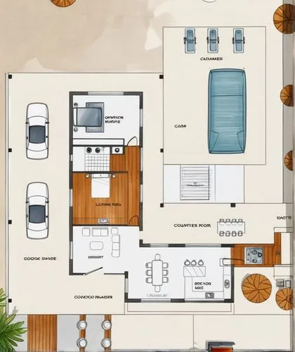 Landscape Design,the plans for a house are shown in this rendering,floorplan home,habitaciones,house floorplan,an apartment,apartment,floorplans,Illustration,Abstract Fantasy,Abstract Fantasy 23