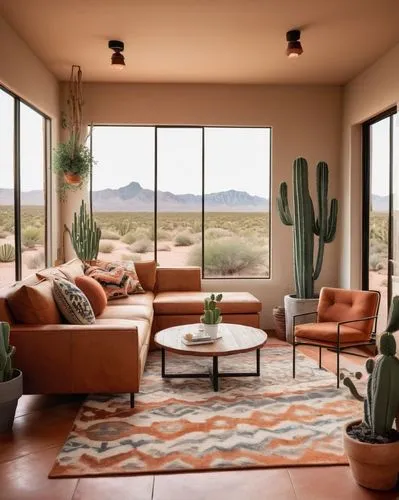 mid century modern,mid century house,organ pipe cactus,mid century,mesquite flats,dunes house,xeriscaping,sunroom,sonoran desert,silverleaf,dune ridge,family room,desert landscape,cacti,desert desert landscape,scottsdale,desert plants,living room,tuscon,contemporary decor,Illustration,Abstract Fantasy,Abstract Fantasy 03