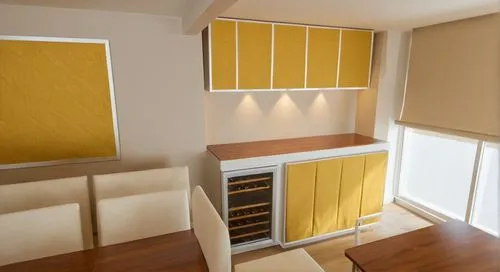 Painel de madeira clara, Iluminação amarela. Tecido de linho ,gold stucco frame,walk-in closet,habitaciones,search interior solutions,gold foil corner,interior decoration,wardrobes,japanese-style room