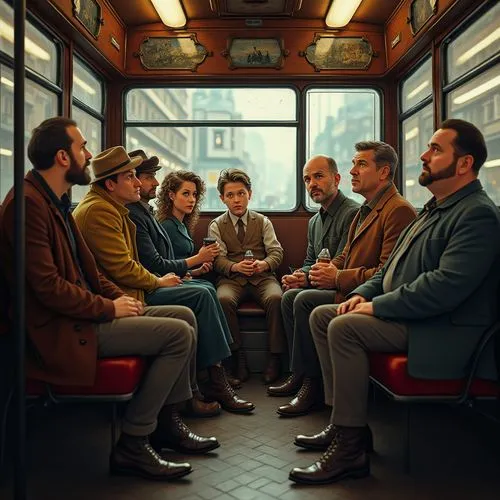 men sitting,giamatti,commuters,railwayman,madmen,tenenbaums,Photography,General,Fantasy