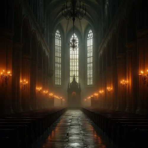 haunted cathedral,cathedral,ecclesiatical,hall of the fallen,sanctuary,gothic church,illumination,ecclesiastical,sacristy,verkerk,kantorei,immenhausen,kerk,choral,ecclesiastic,baroque,oratorio,liturgy,aisle,empty interior,Photography,General,Realistic