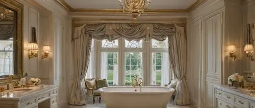 luxury bathroom,luxurious,luxury home interior,bridal suite,luxury,bathroom,ornate room,luxury property,luxury real estate,neoclassical,window treatment,bathroom cabinet,plumbing fixture,beauty room,great room,corinthian order,mouldings,bathtub,dressing table,washroom,Photography,General,Natural