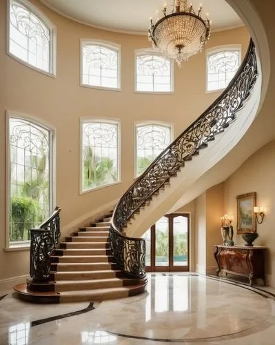 luxury home interior,circular staircase,winding staircase,outside staircase,staircase,cochere,luxury home,luxury property,stone stairs,entryway,balustrades,balustrade,mansion,balusters,hovnanian,staircases,spiral staircase,palladianism,palatial,baluster,Illustration,Paper based,Paper Based 23