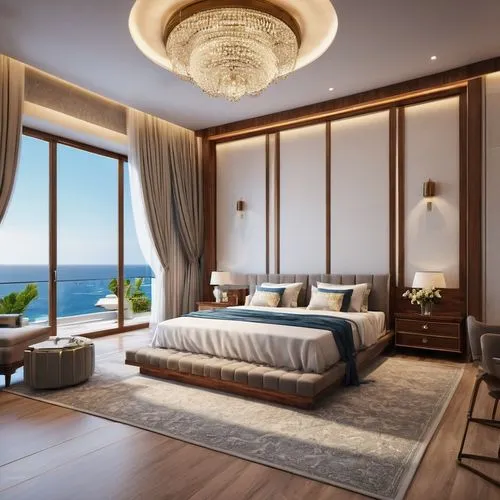 great room,penthouses,modern room,sleeping room,luxury home interior,ocean view,Photography,General,Realistic