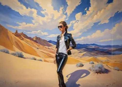 girl on the dune,desert background,desert landscape,white sands dunes,admer dune,white sands national monument,desert rose,desert,capture desert,the desert,travel woman,woman walking,mojave desert,oil painting on canvas,woman with ice-cream,desert desert landscape,high-dune,girl in a long,majorelle blue,art painting