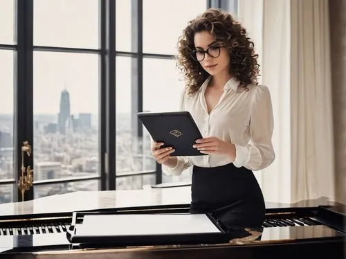 pianist,secretarial,librarian,piano lesson,piano,kangana,secretary,piano books,steinway,panabaker,business woman,marla,bernhoft,with glasses,reading glasses,organist,the piano,daisy jazz isobel ridley,cute girl playing piano,businesswoman,Photography,Documentary Photography,Documentary Photography 03