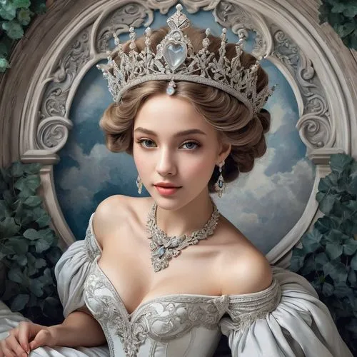 margairaz,elizaveta,principessa,tiara,fantasy portrait,yelizaveta,Illustration,Retro,Retro 08