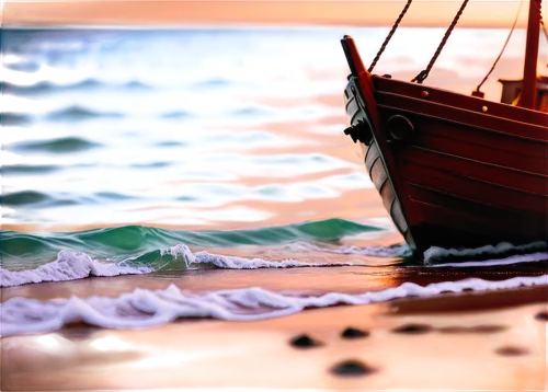 sea sailing ship,old wooden boat at sunrise,sailing ship,sail ship,wooden boat,boat on sea,sailing boat,wooden boats,sailboat,sail boat,sailing ships,ashore,bareboat,seaworthy,sailboard,boat landscape,sailing,pirate ship,seafaring,aground,Illustration,Realistic Fantasy,Realistic Fantasy 19