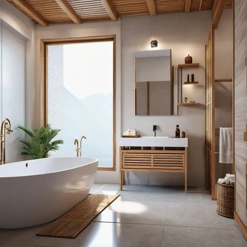 modern minimalist bathroom,bathtub,luxury bathroom,bath room,banyo,bathroom,Photography,General,Realistic