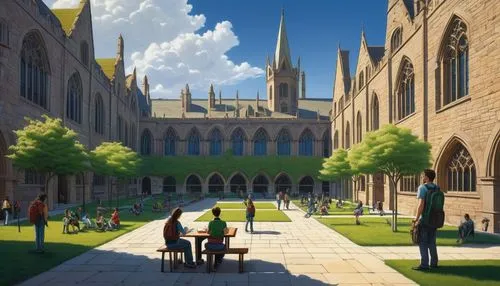 hogwarts,arrietty,notre dame,world digital painting,york,woolnoth,edensor,yale,magisterium,rievaulx,overpainting,washu,spires,flitwick,schuiten,cwru,cathedral,sylvania,diagon,notredame,Illustration,Children,Children 03