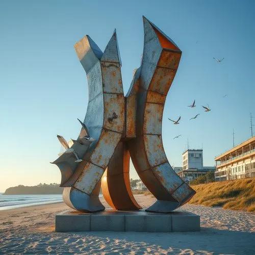 steel sculpture,public art,rostral,knokke,matosinhos,muizenberg,sculptor ed elliott,caparica,claes,kinetic art,ostend,hejduk,sculpture park,blankenberge,sundial,mamaia,port elizabeth,sculptural,cube stilt houses,libeskind,Photography,General,Realistic