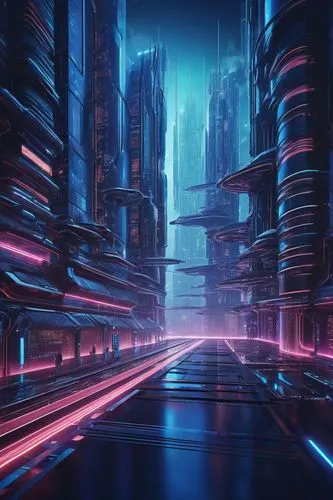 cybercity,cybertown,futuristic landscape,cyberia,cyberscene,cyberport,cyberpunk,metropolis,cyberworld,tron,synth,coruscant,futuristic,cybernet,mainframes,cyberview,cyberspace,cityscape,fantasy city,futurism,Art,Artistic Painting,Artistic Painting 38