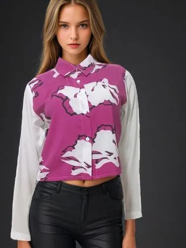 blouse,menswear for women,ladies clothes,bolero jacket,women's clothing,long-sleeved t-shirt,pineapple top,women clothes,fir tops,floral with cappuccino,flamingo pattern,crop top,floral japanese,floral mockup,shirt,women fashion,pink large,botanical print,floral,bodice,Female,Southern Europeans,Straight hair,Youth adult,M,Confidence,Pure Color,Black