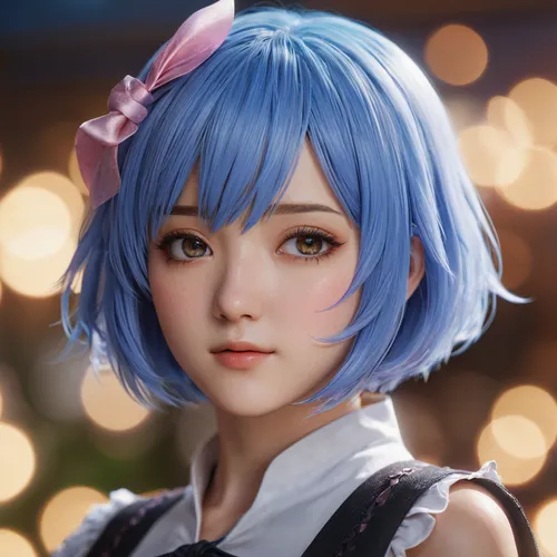 rei ayanami,aqua,sakura,piko,luka,winterblueher,portrait background,rem in arabian nights,background bokeh,ren,porcelain doll,radiant,sakura blossom,a girl's smile,cosmetic,heterochromia,kawaii,fantasia,myosotis,japanese sakura background,Photography,General,Commercial