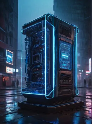 barebone computer,cyberpunk,jukebox,computer case,vending machine,compute,desktop computer,3d render,cybertruck,cinema 4d,computer,computer workstation,vending machines,the server room,pc tower,computer art,digital safe,cpu,computer disk,personal computer,Photography,Documentary Photography,Documentary Photography 25