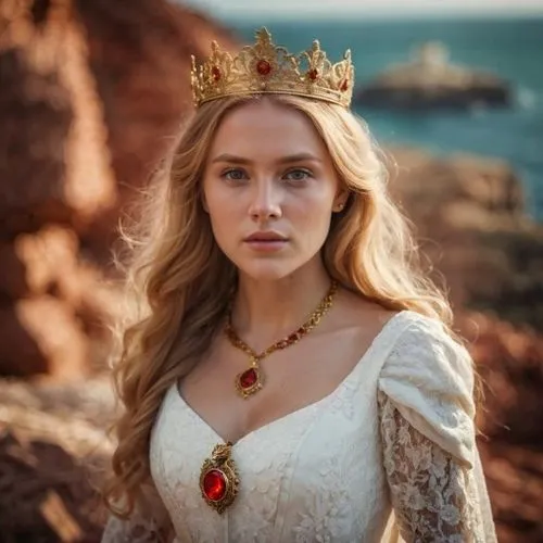 small gold and red neckless,heart with crown,golden crown,the crown,tiara,celtic queen,gold crown,queen crown,summer crown,tudor,queen s,spring crown,catarina,crown-of-thorns,diadem,crown of thorns,qu