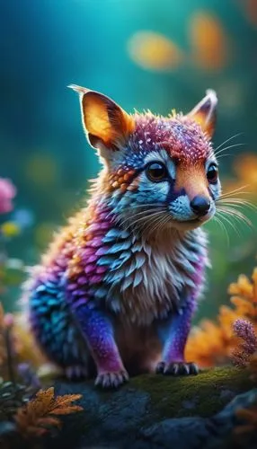 little fox,whimsical animals,cute fox,adorable fox,child fox,anthropomorphized animals,a fox,squirell,fox,3d fantasy,forest animal,garden-fox tail,rainbow rabbit,flower animal,fox stacked animals,cute animal,amur hedgehog,hedgehog child,hedgehog,sand fox,Photography,General,Commercial