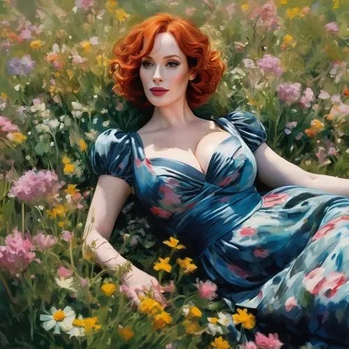 girl in flowers,flora,girl in the garden,floral,sea of flowers,field of flowers,fantasy portrait,splendor of flowers,falling flowers,holding flowers,beautiful girl with flowers,may flowers,blanket of flowers,girl lying on the grass,spring flowers,retro flowers,flower painting,maureen o'hara - female,meadow,meadow in pastel,Conceptual Art,Oil color,Oil Color 10