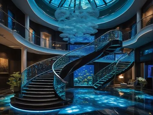 water stairs,luxury hotel,spiral staircase,staircase,dreamhouse,cruise ship,sea fantasy,luxury property,staircases,stairs to heaven,luxury home,intercontinental,stairs,underwater oasis,jumeirah,stairwell,house of the sea,oceana,underwater playground,luxury home interior,Photography,Documentary Photography,Documentary Photography 09