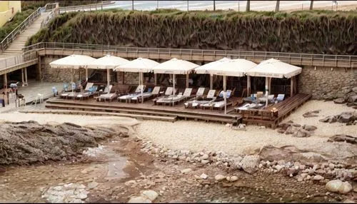 umbrella, beach party, sea water between the rocks,the hotel beach,beach restaurant,runswick bay,beach huts,tenby,chesil beach,dawlish warren,beach bar,kourion,thatch umbrellas,chalk cliff,east budlei