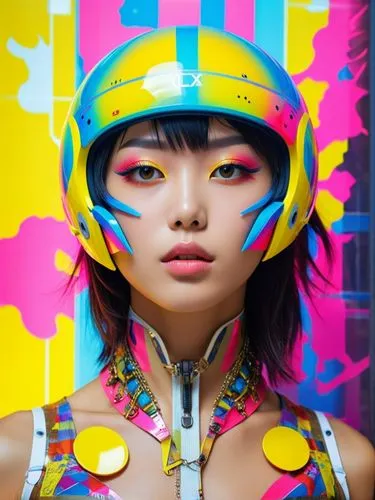 neon body painting,neon makeup,bodypaint,formichetti,asian vision,rankin,Photography,General,Realistic