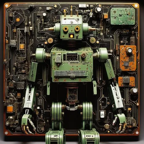 circuit board,minibot,mech,robotlike,droid,robotic,computron,robot,chatterbot,hotbot,irobot,cutaway,pcb,robotron,electronic waste,mechanoid,automate,mecha,roboticist,robot icon,Conceptual Art,Fantasy,Fantasy 10