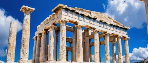 baalbek,greek temple,baalbeck,acropolis,doric columns,temple of hercules,dougga,parthenon,the parthenon,temple of diana,akropolis,erechtheus,erechtheion,roman columns,temple of poseidon,atenas,capitolium,roman temple,panathenaic,ephesus,Illustration,Paper based,Paper Based 10