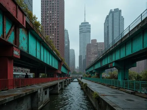 lefrak,bridge piers,kinzie,riverways,ektachrome,gowanus,urban landscape,storrow,waterway,footbridge,under the bridge,bqe,highline trail,bridged,centerbridge,manhattan bridge,overbridges,detriot,havemeyer,queensboro