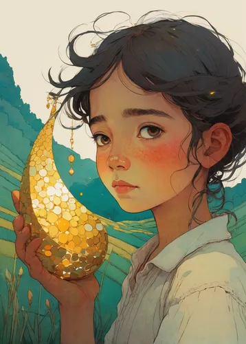 golden apple,gold leaf,golden wreath,golden egg,golden sun,golden rain,golden crown,golden heart,sun moon,clementine,gold foil mermaid,gold foil art,moons,fireflies,golden pot,gold colored,globe,gold foil,gold flower,crystal ball,Illustration,Paper based,Paper Based 19