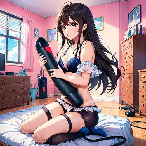 hairdryer,makita,vacuuming,mic,recorder,kotobukiya,Anime,Anime,Realistic