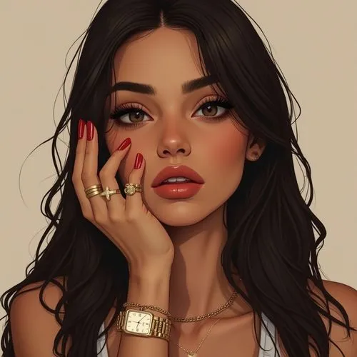 hand digital painting,girl portrait,labios,digital painting,kreuk,kommuna