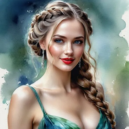 elsa,fantasy portrait,world digital painting,digital painting,braid,fantasy art,celtic queen,french braid,braids,celtic woman,braiding,photo painting,digital art,romantic portrait,girl in a long dress,fantasy picture,fantasy woman,braided,boho art,girl portrait,Conceptual Art,Fantasy,Fantasy 12