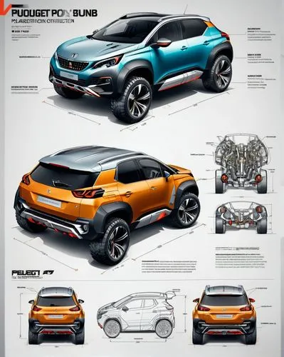 sportage,subaru rex,fortuner,evoque,toyota rav 4,urus,Unique,Design,Infographics