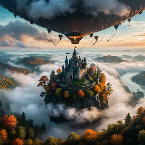 hot-air-balloon-valley-sky,fantasy picture,hot air balloon ride,fantasy landscape,hot air balloon,fall from the clouds,hot air balloons,balloon trip,hot air ballooning,hot air balloon rides,fantasy art,3d fantasy,fairytale castle,elves flight,fantasy world,fairy tale castle,ballooning,world digital painting,fairy tale,fairy chimney,Photography,General,Fantasy