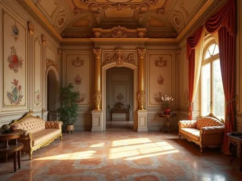 villa cortine palace,ornate room,villa balbianello,palazzo barberini,villa d'este,royal interior,enfilade,villa borghese,villa balbiano,parlor,anteroom,villa farnesina,ritzau,foyer,palazzo,danish room,entrance hall,orangerie,venaria,residenz,Photography,General,Realistic