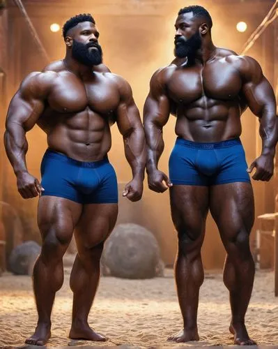 two massive Black muscles hairy manly guys, huge jaw, huge inflate bulge in boxers ,bodybuilders,musclemen,bodybuilding,hardbodies,body building,strongmen,powerlifters,bodybuilder,myostatin,muscularit