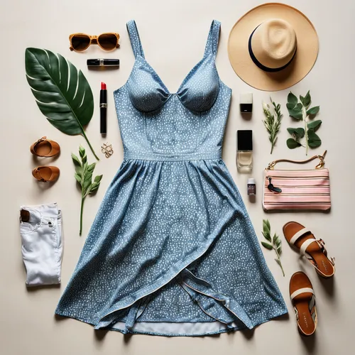 denim jumpsuit,vintage dress,blue dress,summer flat lay,cocktail dress,strapless dress,sheath dress,day dress,country dress,denim fabric,baby blue,denim bow,summer items,light blue,summer clothing,denim and lace,vintage fashion,doll dress,vintage style,jasmine blue,Unique,Design,Knolling